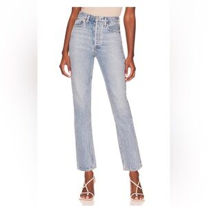 AGOLDE Riley High Rise Straight Jeans